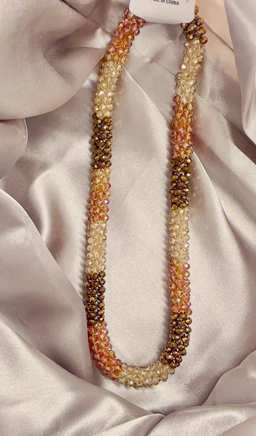 Magnetic Sparkle Neckpiece – Crystal Beads