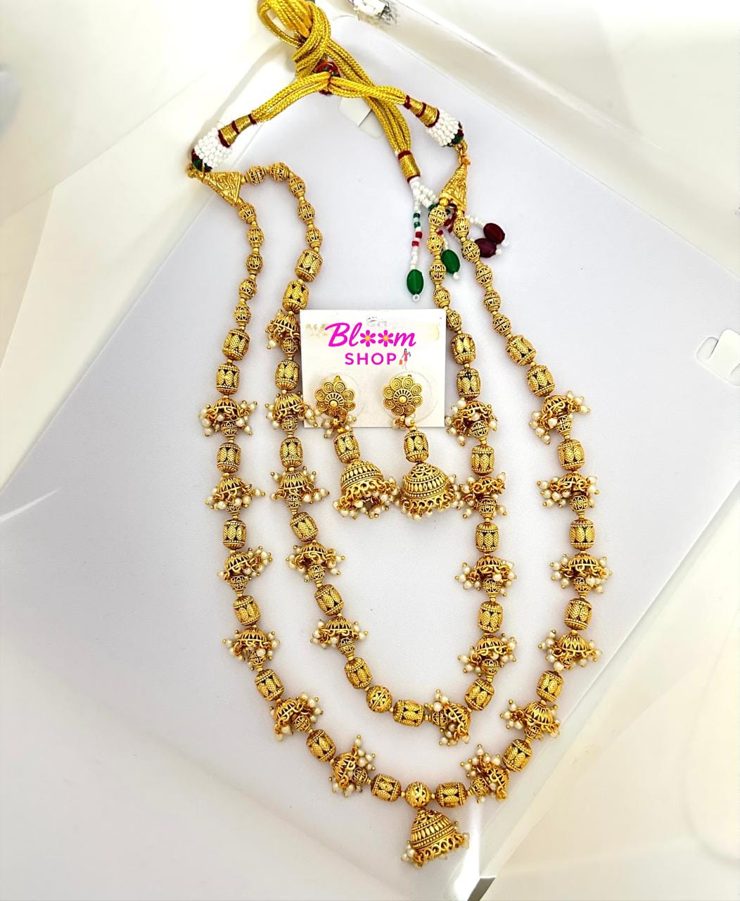 Antique Gold Lakshmi Temple Necklace Set