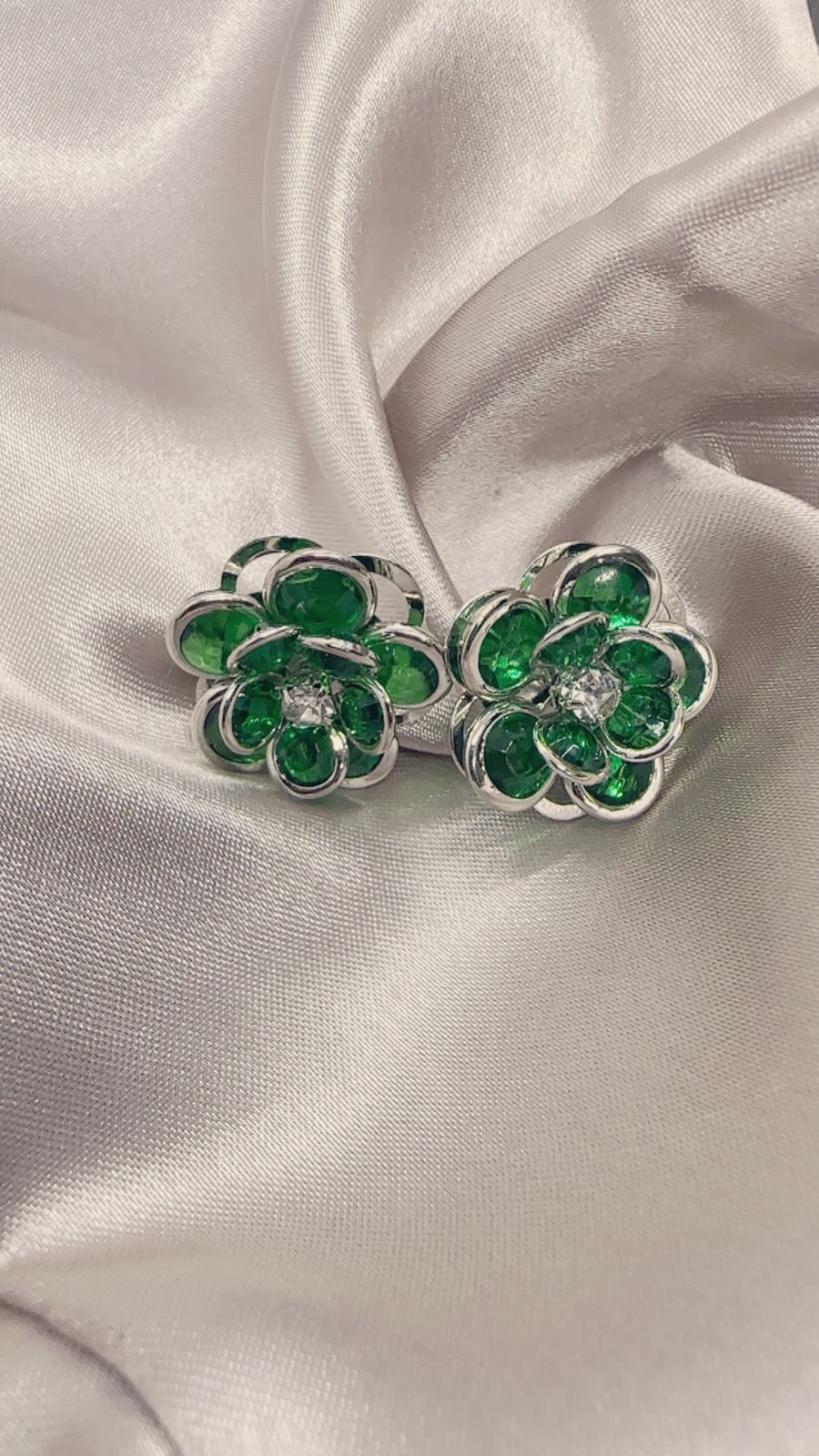 Emerald Bloom Studs
