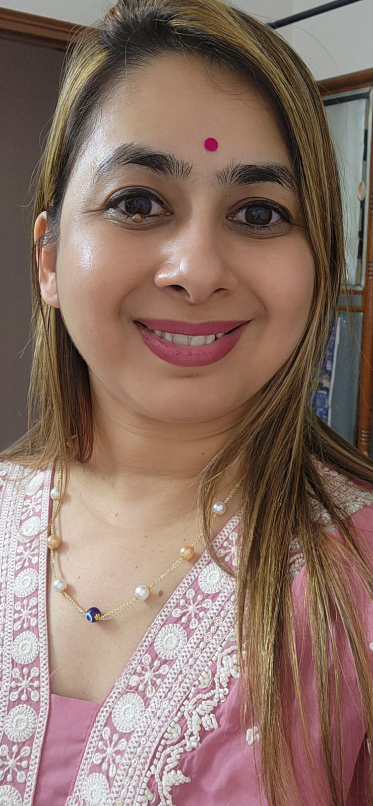 Golden Chain Evil Eye & Pearl Necklace