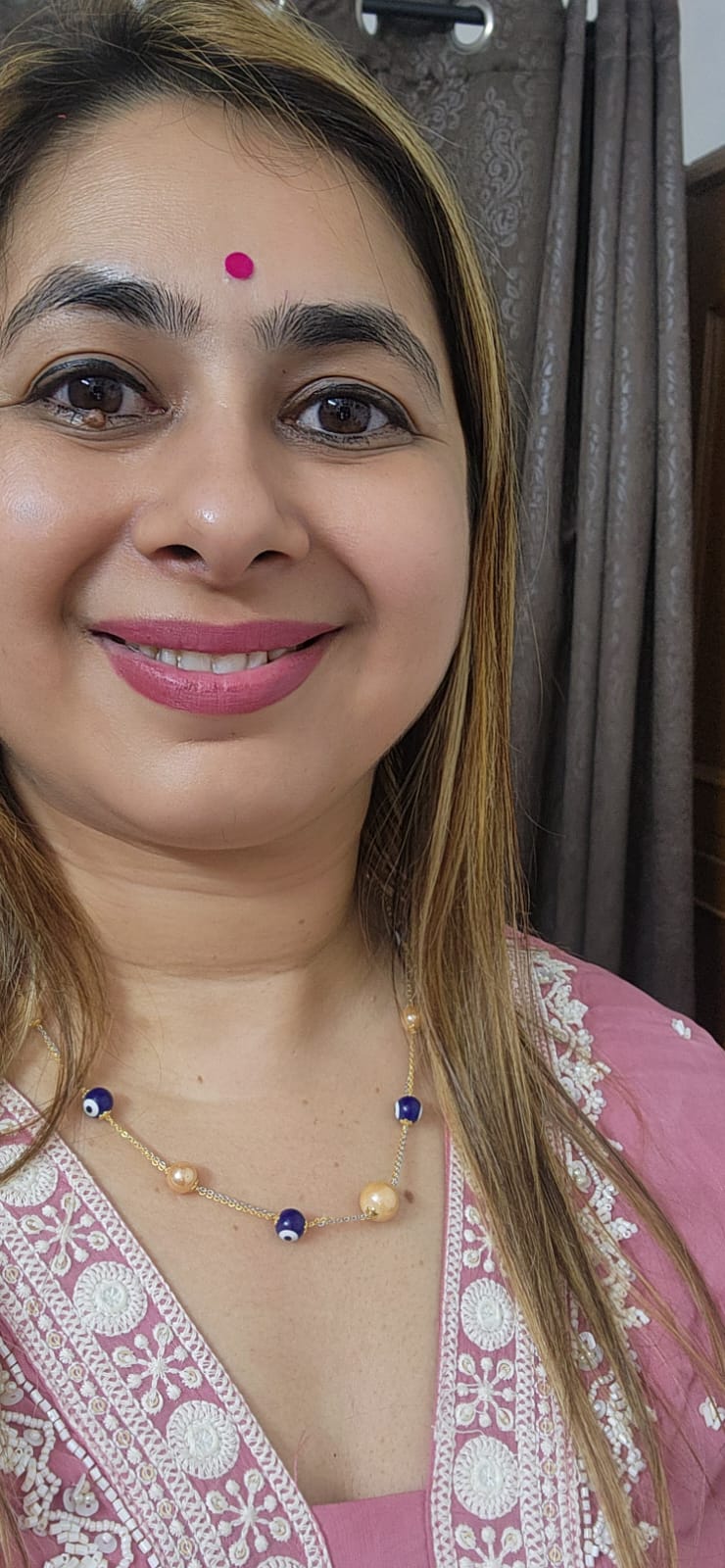 Multi-Charm Evil Eye & Bead Necklace