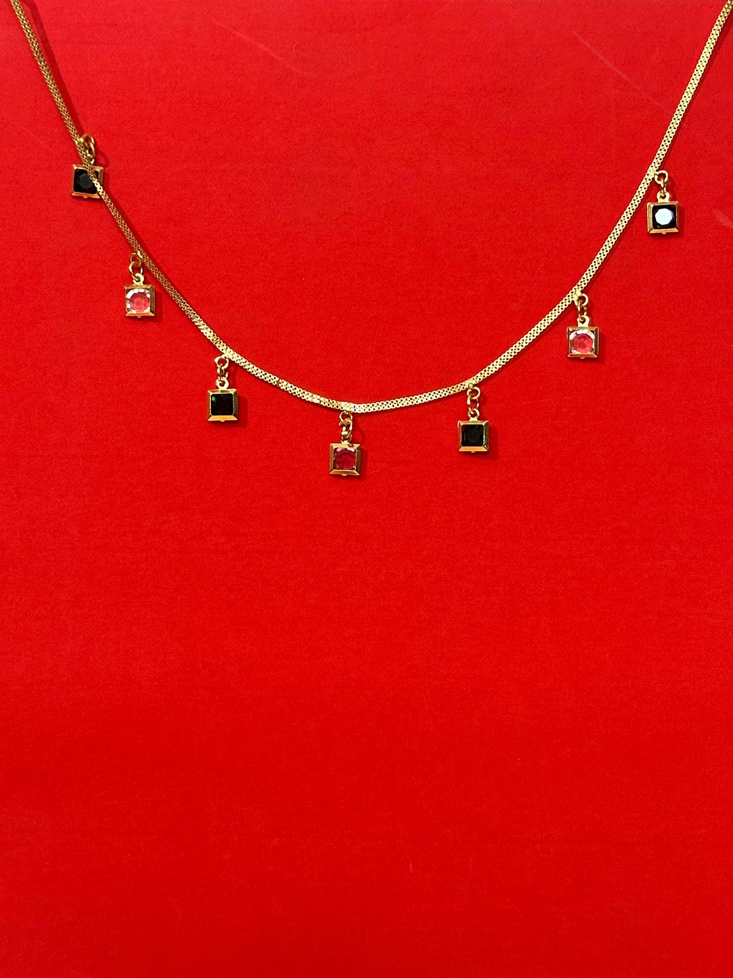 Whimsical Cube Charm Necklace