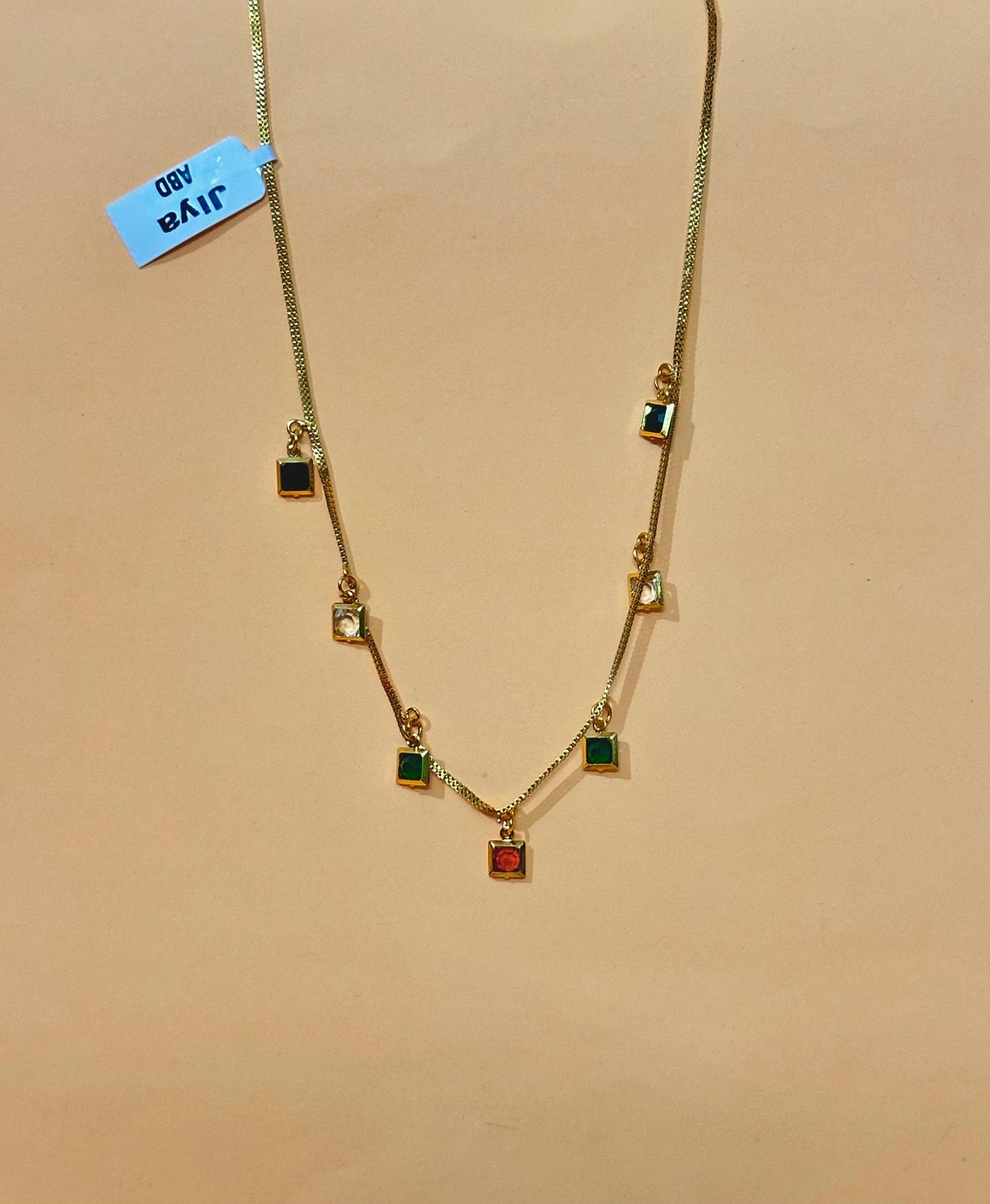Whimsical Cube Charm Necklace