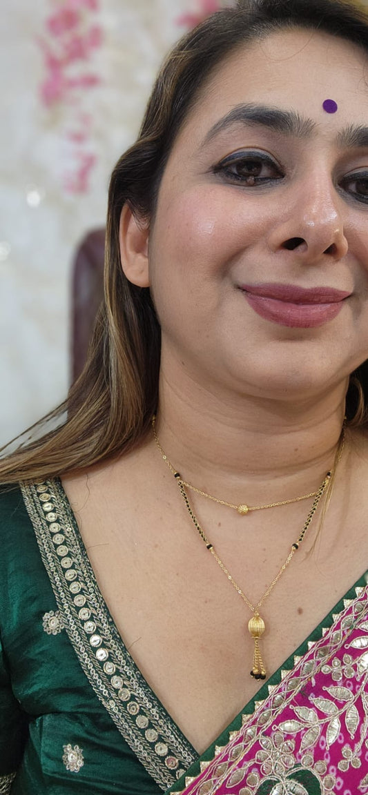 MG2 - Modern Look Mangalsutra - Design 2 Damru Design