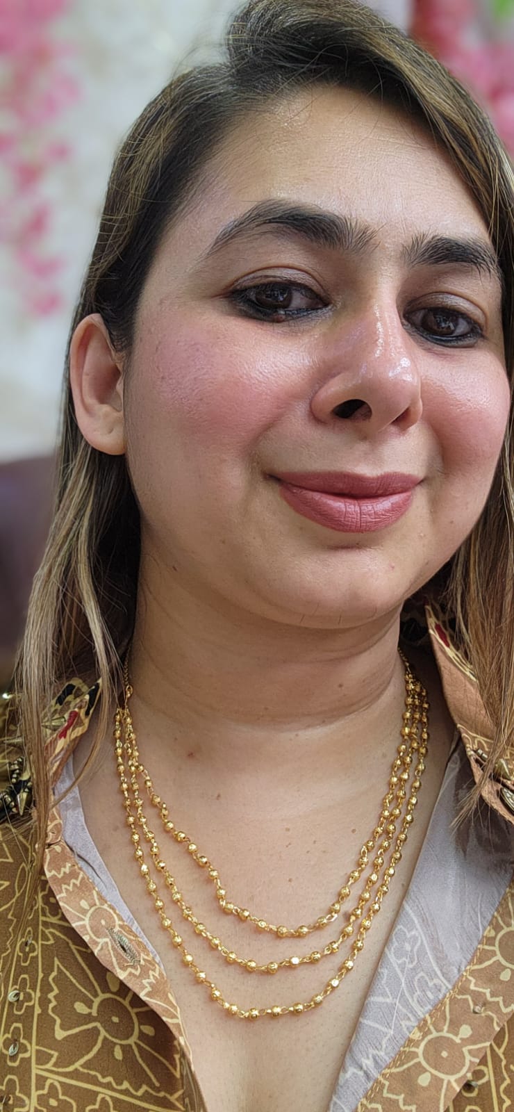 NA5 - Three Layer - Matar Mala ! Gold Look Alike Rich Design
