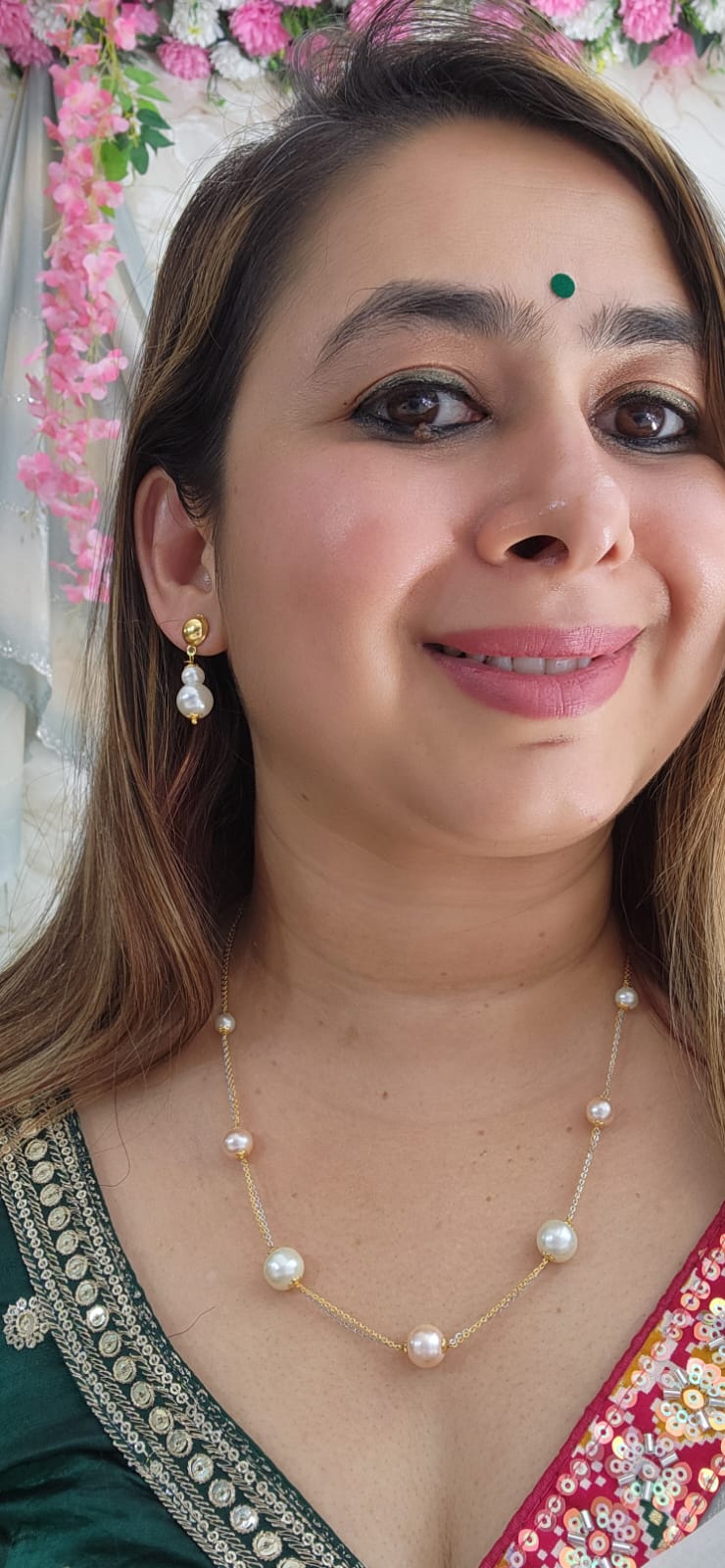 NJ2 - Single Ladh - Pearl Mala | Beautiful Rich Look