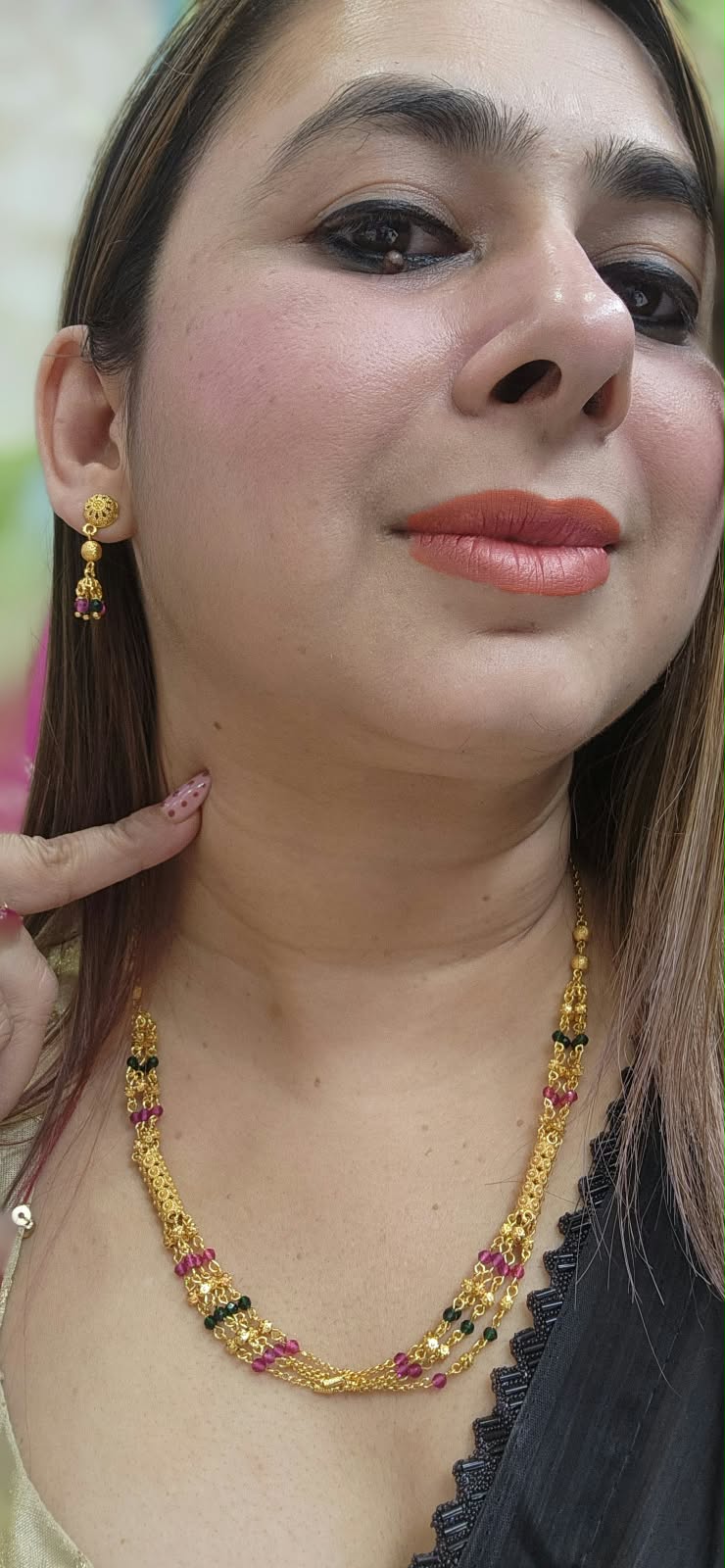 Gold Chain with Earring - #0310-04