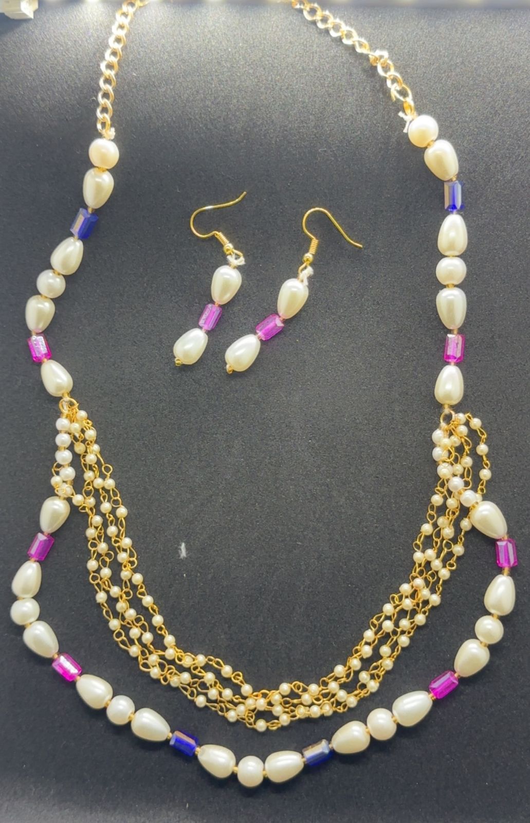 Luminous Pearl & Jewel Layered Set