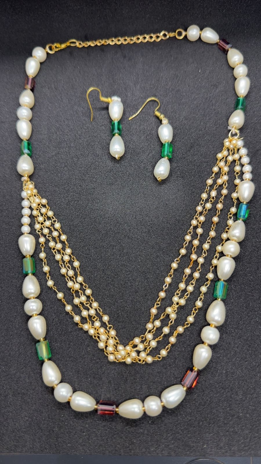 Luminous Pearl & Jewel Layered Set