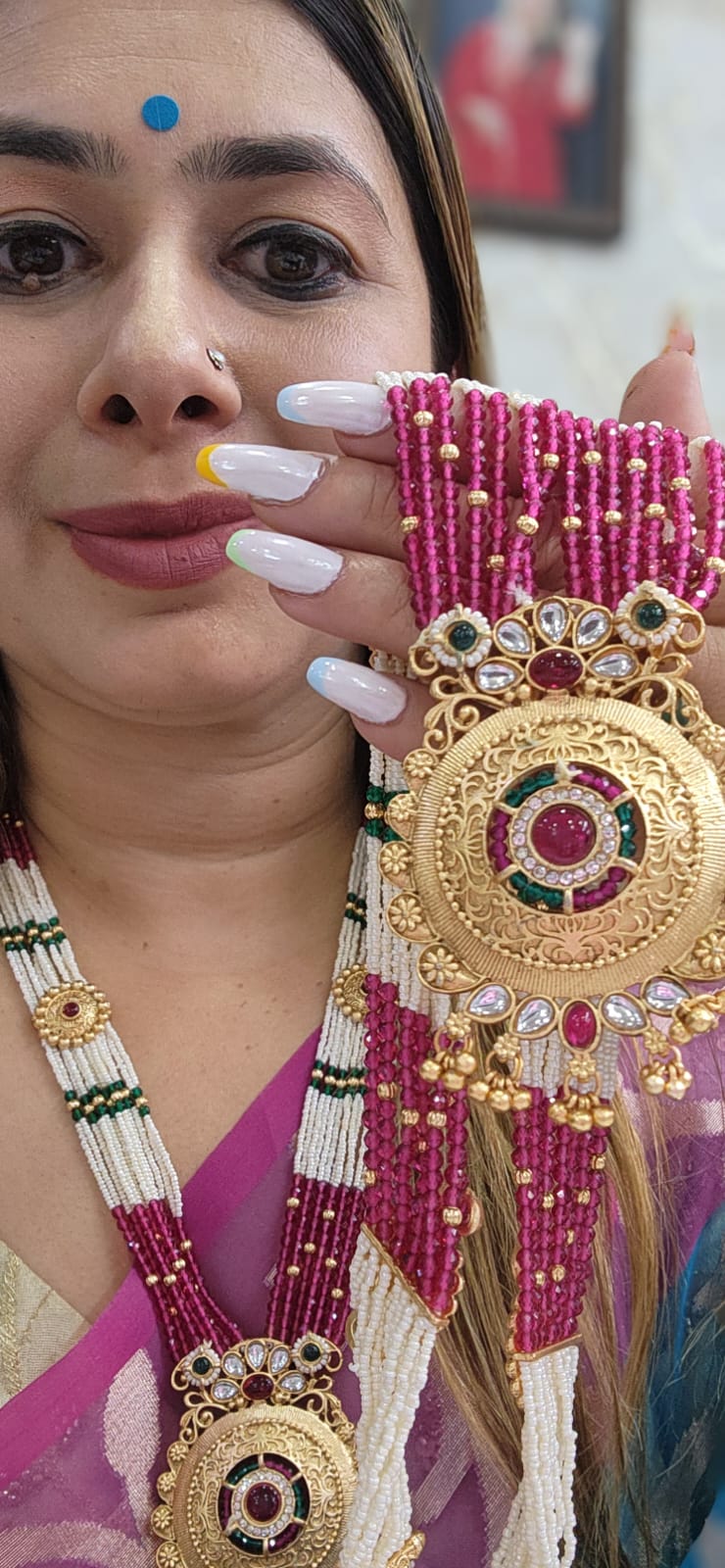 Khubsurat 2 - Rani Sahbia Set | Gold Replica