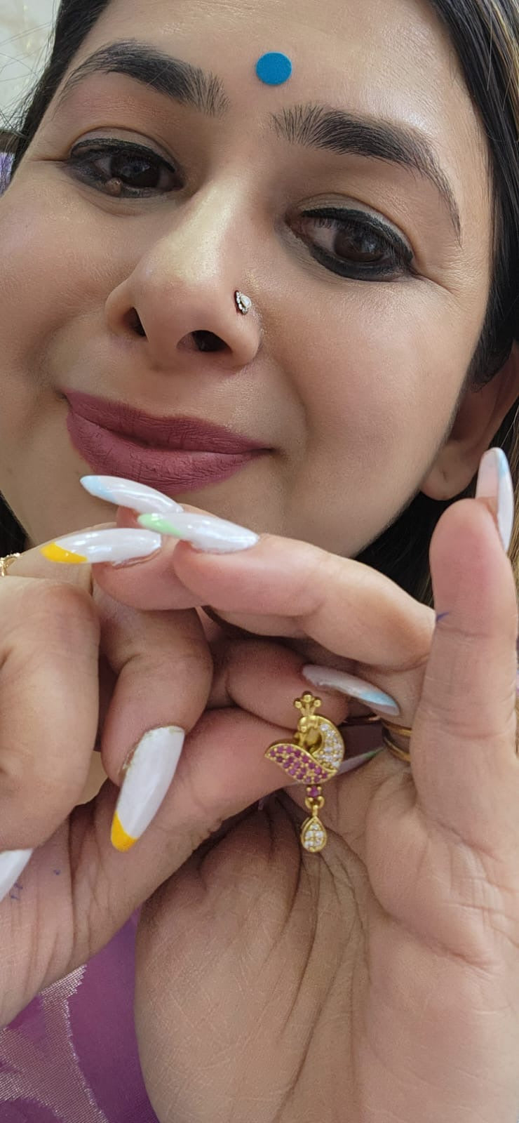 Khubsurat 3 - Peacock Set | Hasli with AD