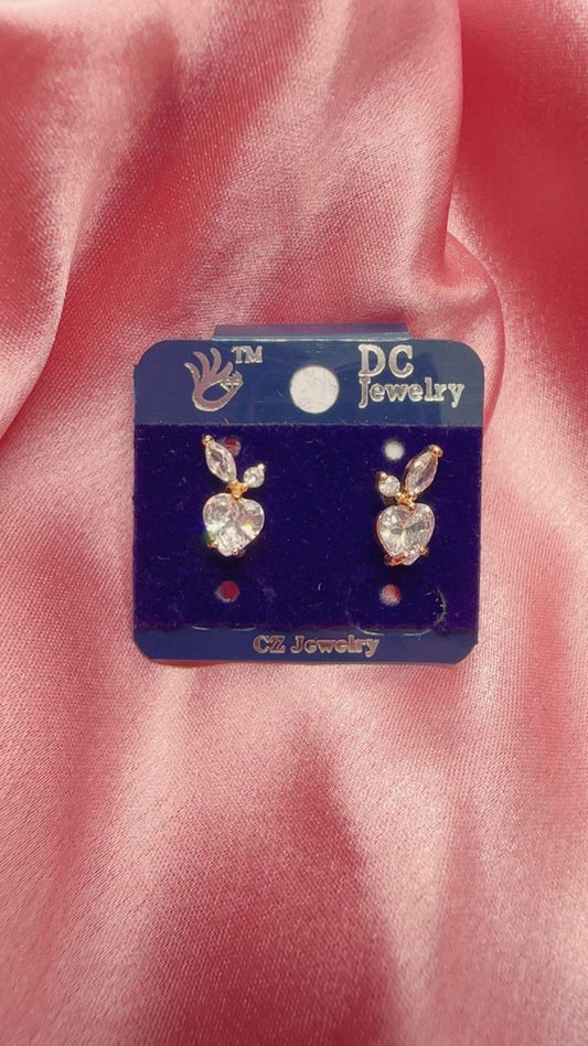 Sweetheart AD Stud Earrings
