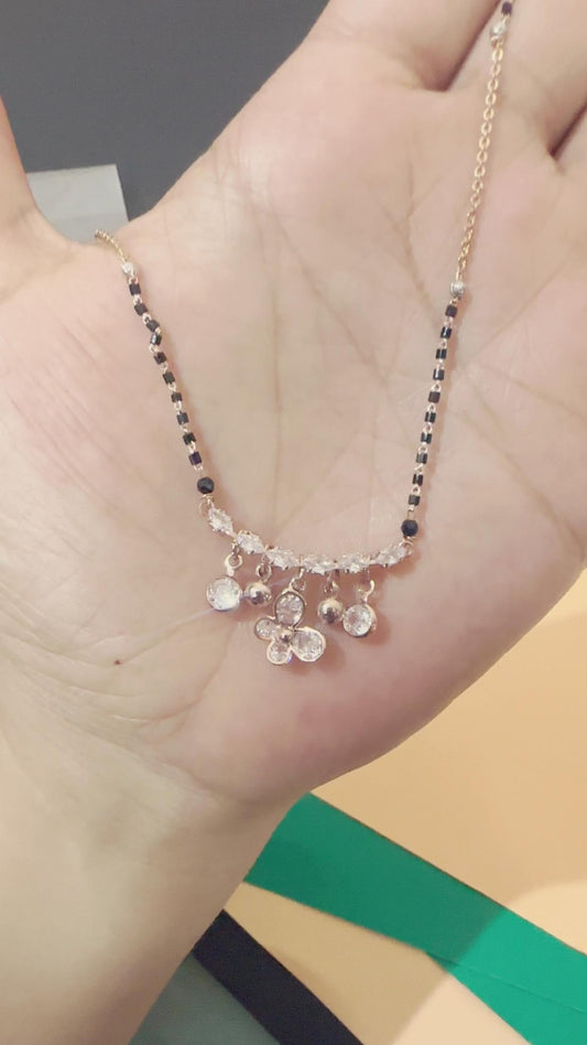 Dazzling Floral Charm Mangalsutra