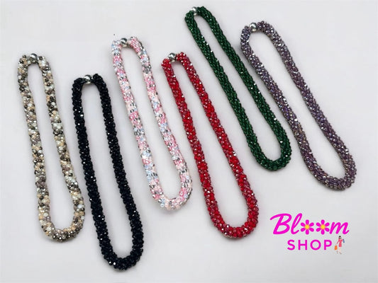 Magnetic Sparkle Neckpiece – Crystal Beads