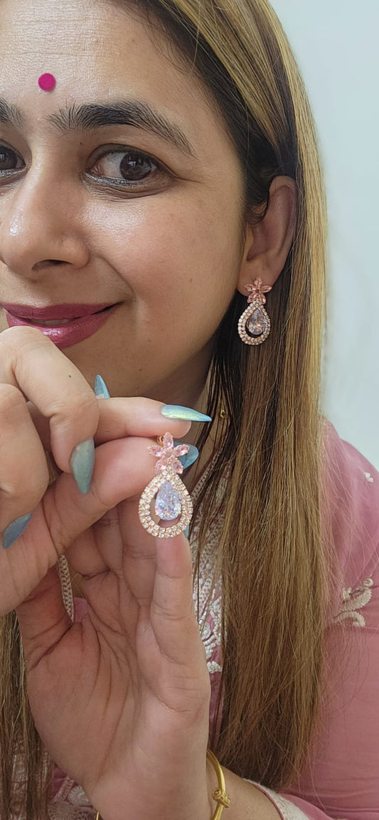 Petal Spark Drop Earrings