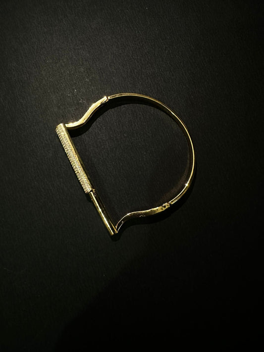 Radiant Pave Bar Cuff Bangle