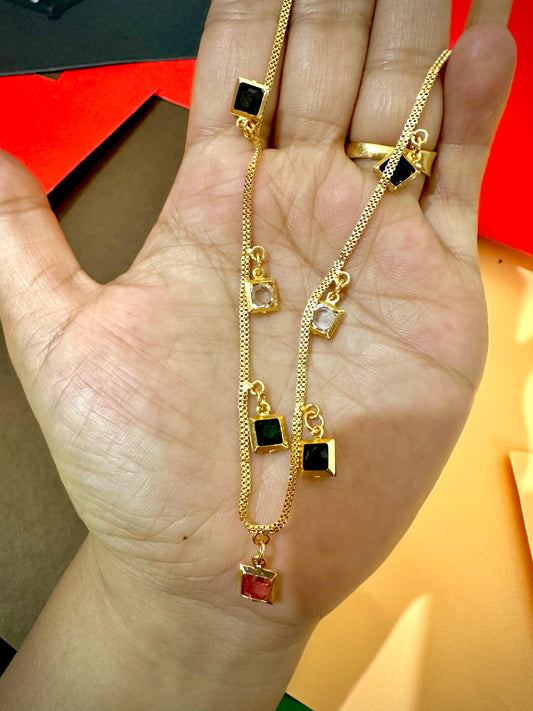 Whimsical Cube Charm Necklace