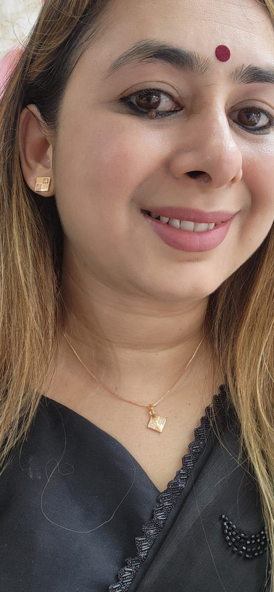J1 - Square Chotu Pendant Set