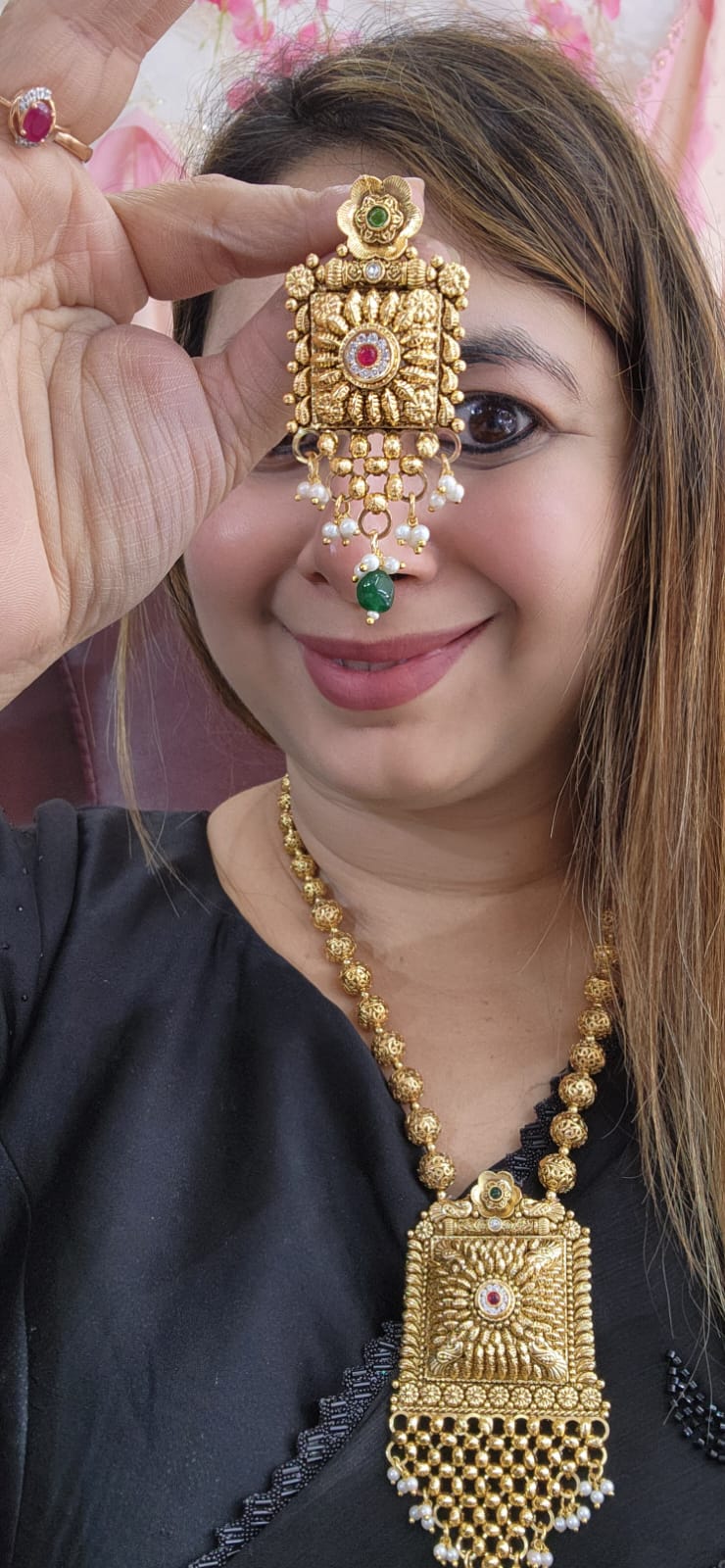 J7 - Matar Mala Pendant Set