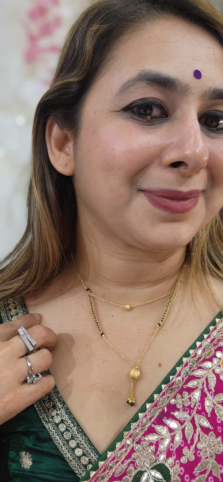 MG2 - Modern Look Mangalsutra - Design 2 Damru Design