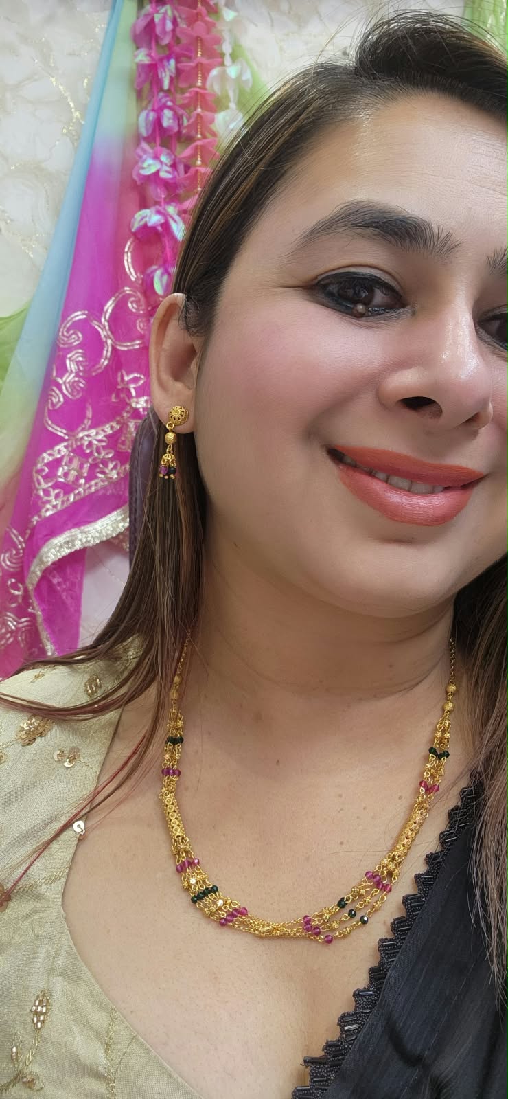 Gold Chain with Earring - #0310-04